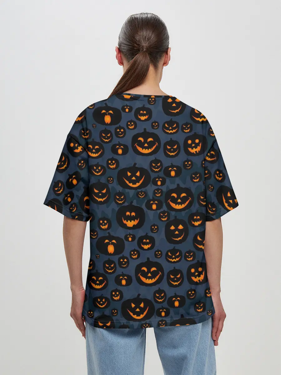 Женская футболка оверсайз / HALLOWEEN