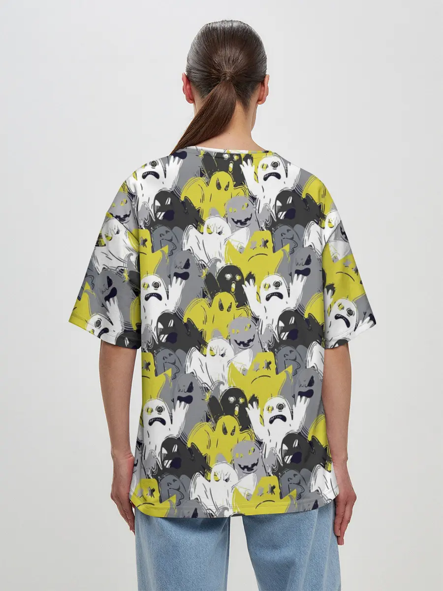 Женская футболка оверсайз / Привидения