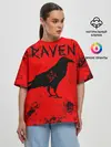 Женская футболка оверсайз / RAVEN