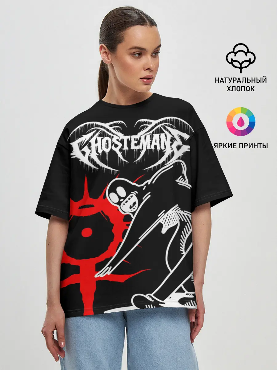 Женская футболка оверсайз / GHOSTEMANE