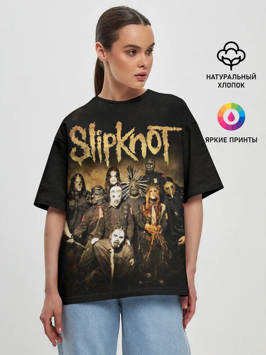 Женская футболка оверсайз / Slipknot