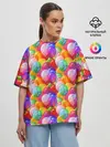 Женская футболка оверсайз / Воздушные Шары