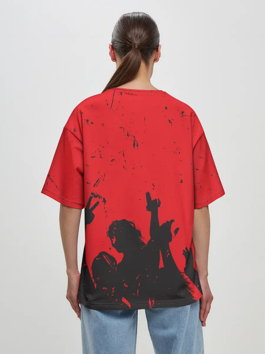 Женская футболка оверсайз / АНАРХИЯ | СВОБОДА