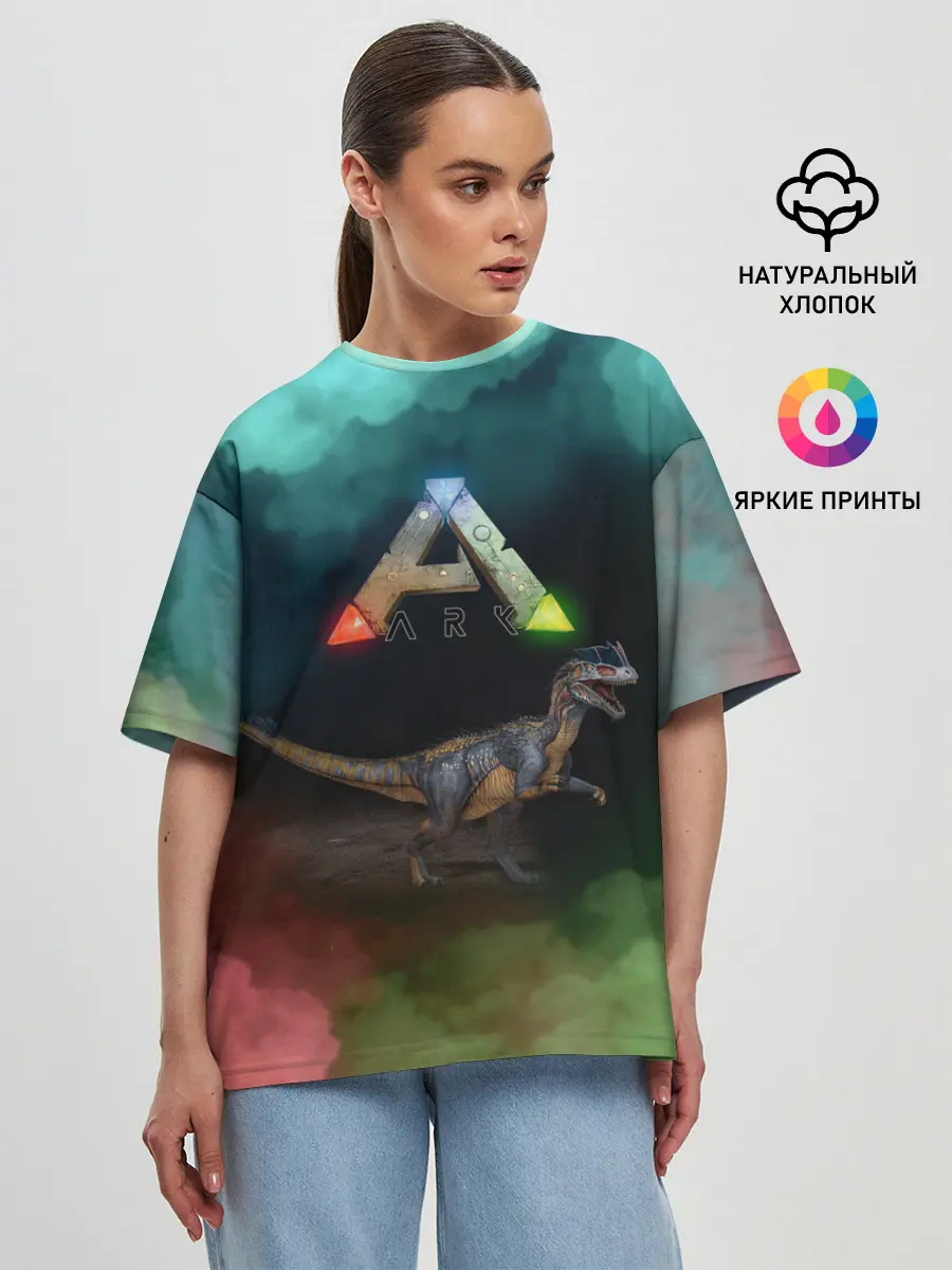 Женская футболка оверсайз / Ark Survival | Арк Сурвивал
