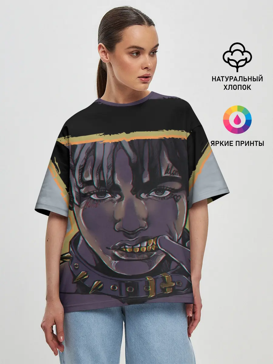 Женская футболка оверсайз / NUMB | XXXTENTACION