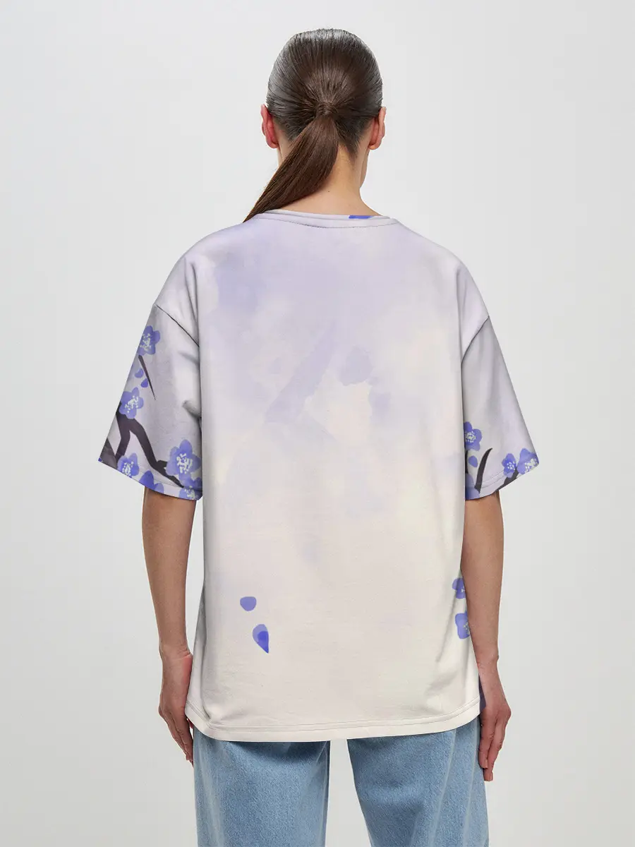 Женская футболка оверсайз / Годжо Сатору Магическая битва