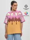 Женская футболка оверсайз / Мороженое | Ice Scream