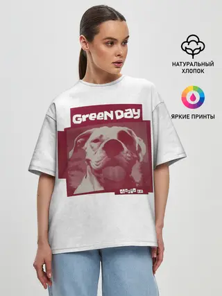 Женская футболка оверсайз / Slappy - Green Day
