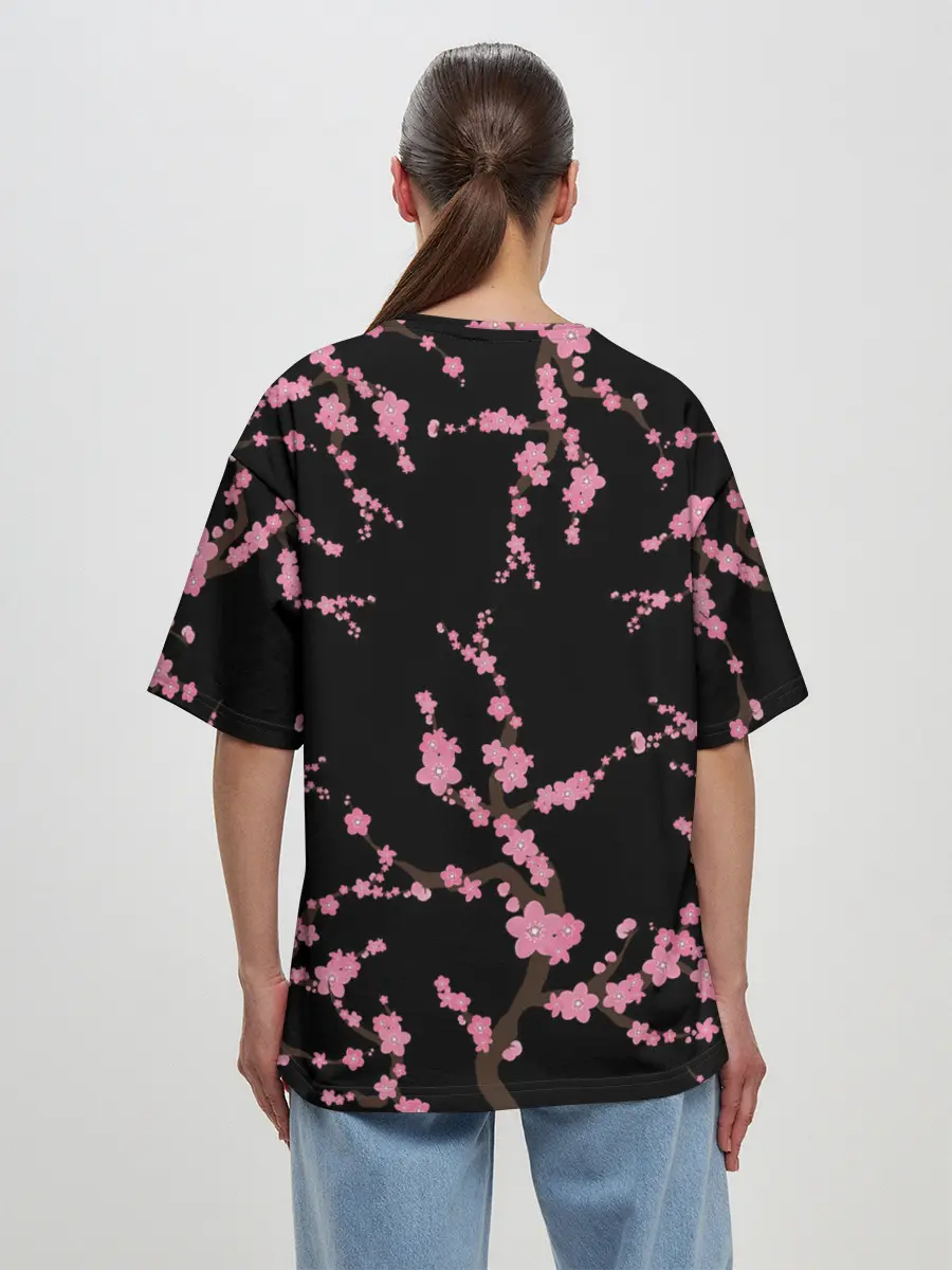Женская футболка оверсайз / Сакура | Япония | Japan