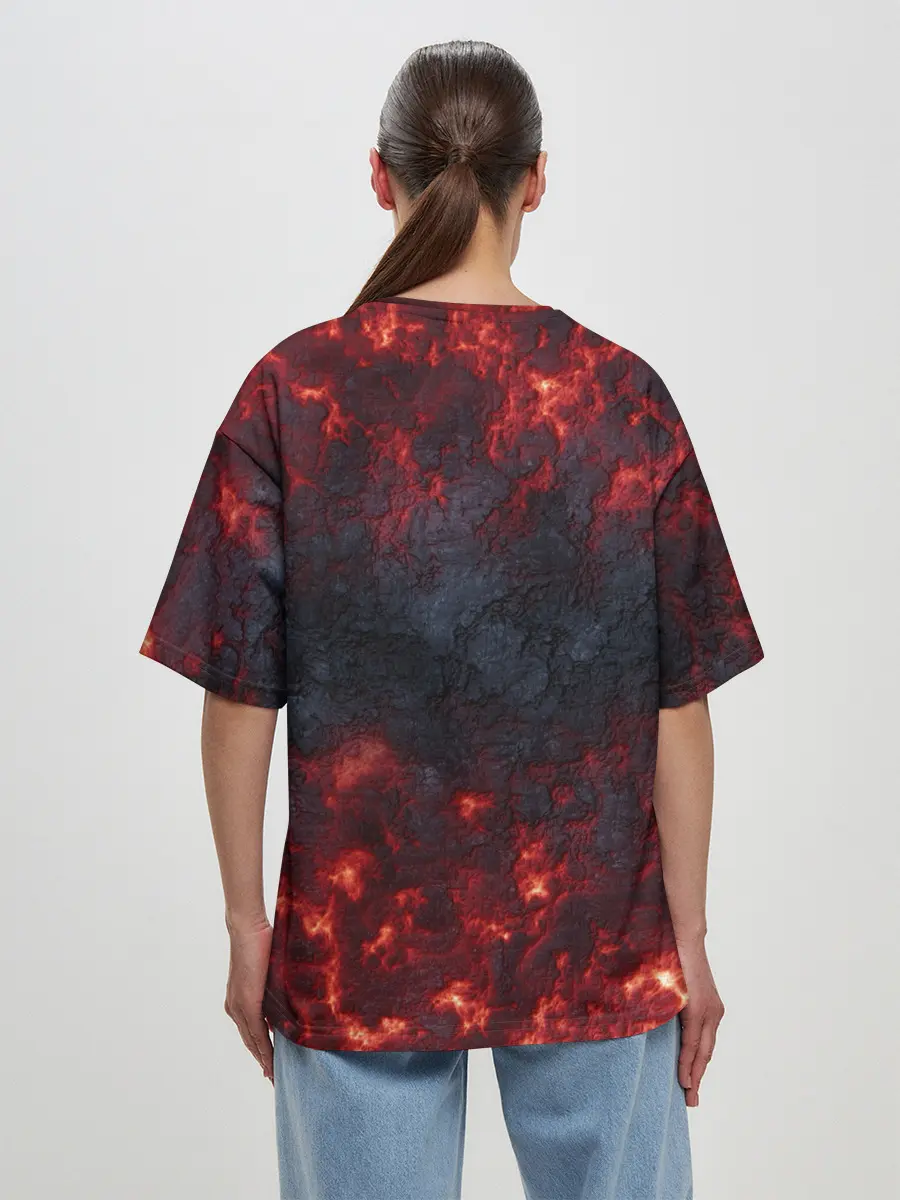 Женская футболка оверсайз / DOOM | ДУМ