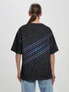 Женская футболка оверсайз / СТАЛЬНАЯ СЕТКА НЕОН | STEEL MESH NEON