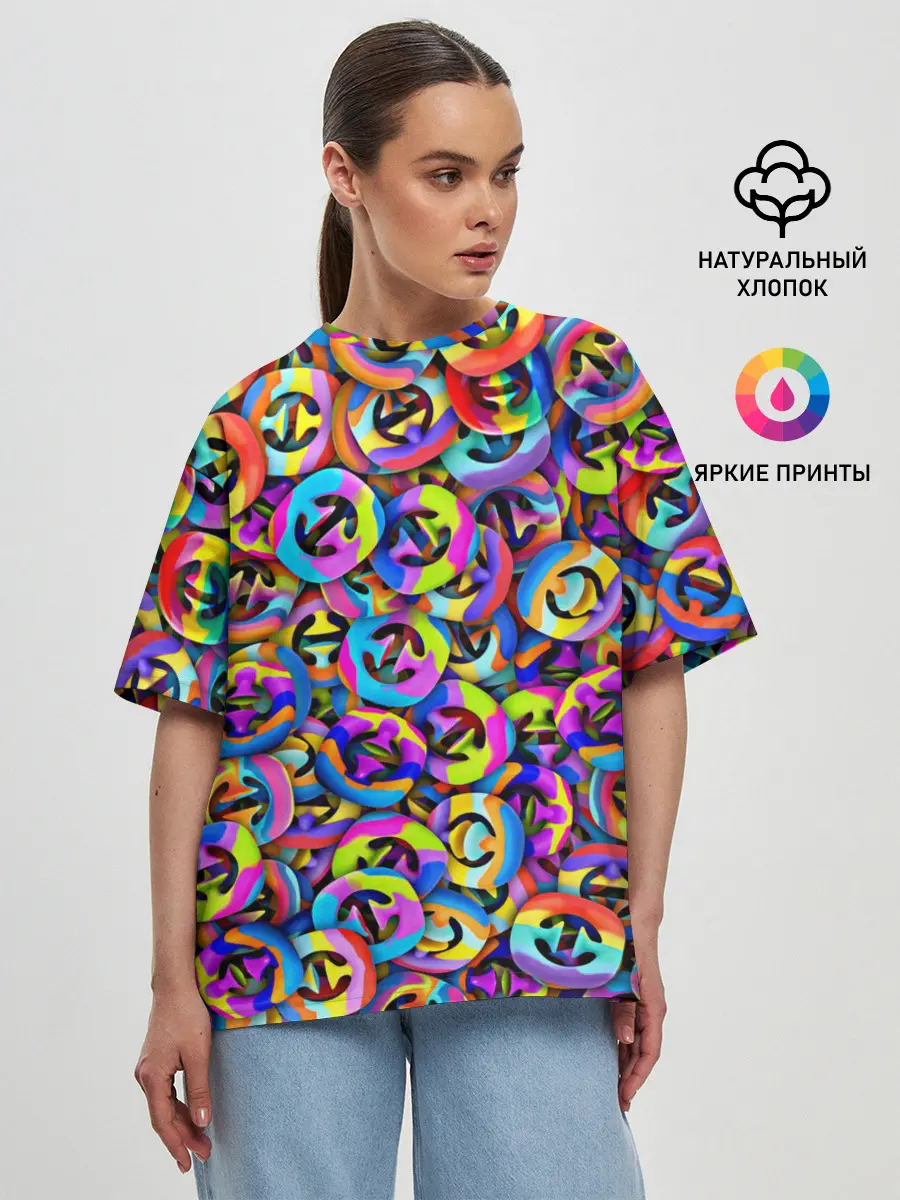 Женская футболка оверсайз / Снаперсы