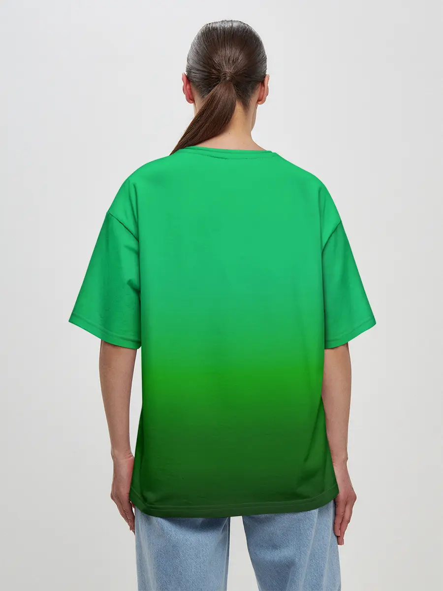 Женская футболка оверсайз / BMW GREEN STYLE