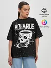 Женская футболка оверсайз / Dark Aquarius