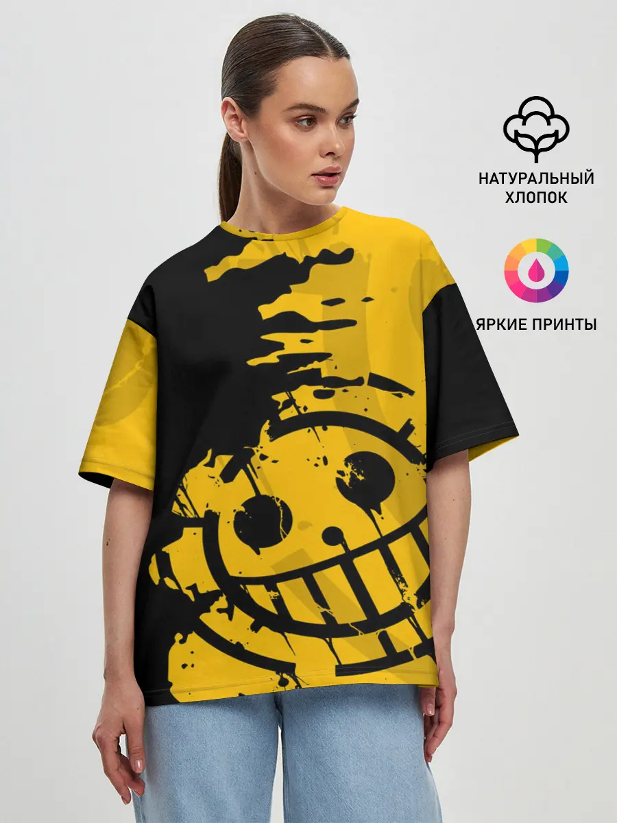 Женская футболка оверсайз / ONE PIECE PIRATES / ПИРАТЫ