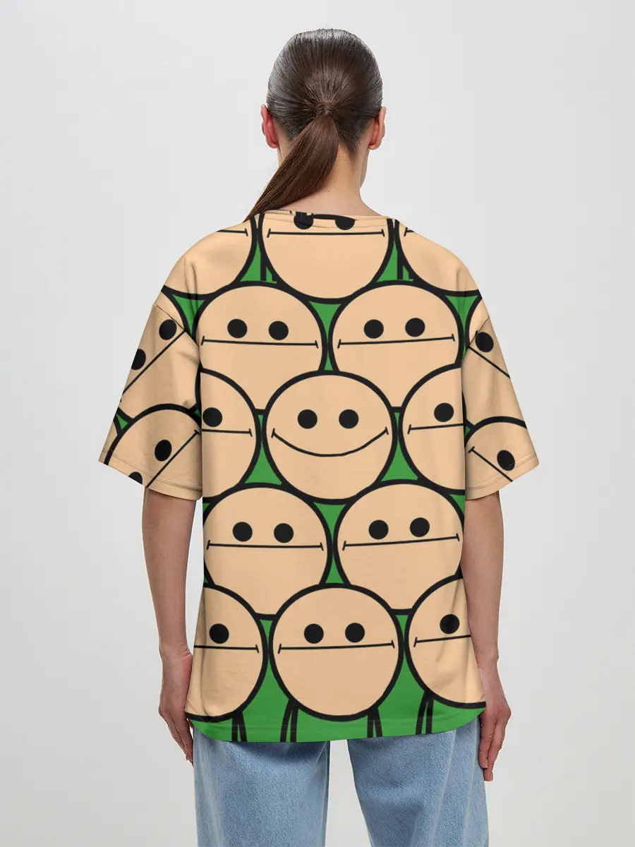 Женская футболка оверсайз / Cyanide & Happiness | Face Sure