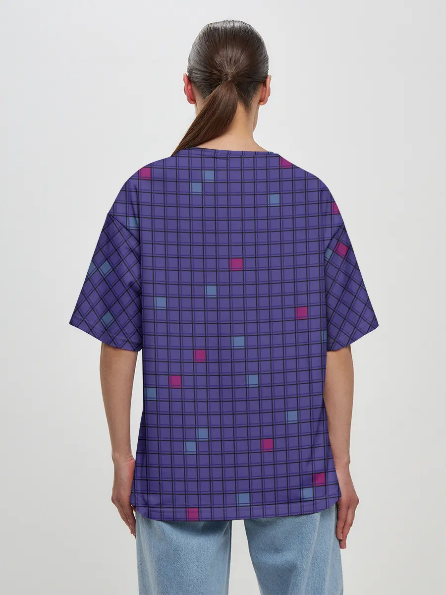 Женская футболка оверсайз / Ведьма летит на метле