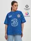 Женская футболка оверсайз / Лукаку Челси форма 2021/2022