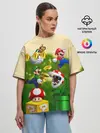 Женская футболка оверсайз / Mario Coins