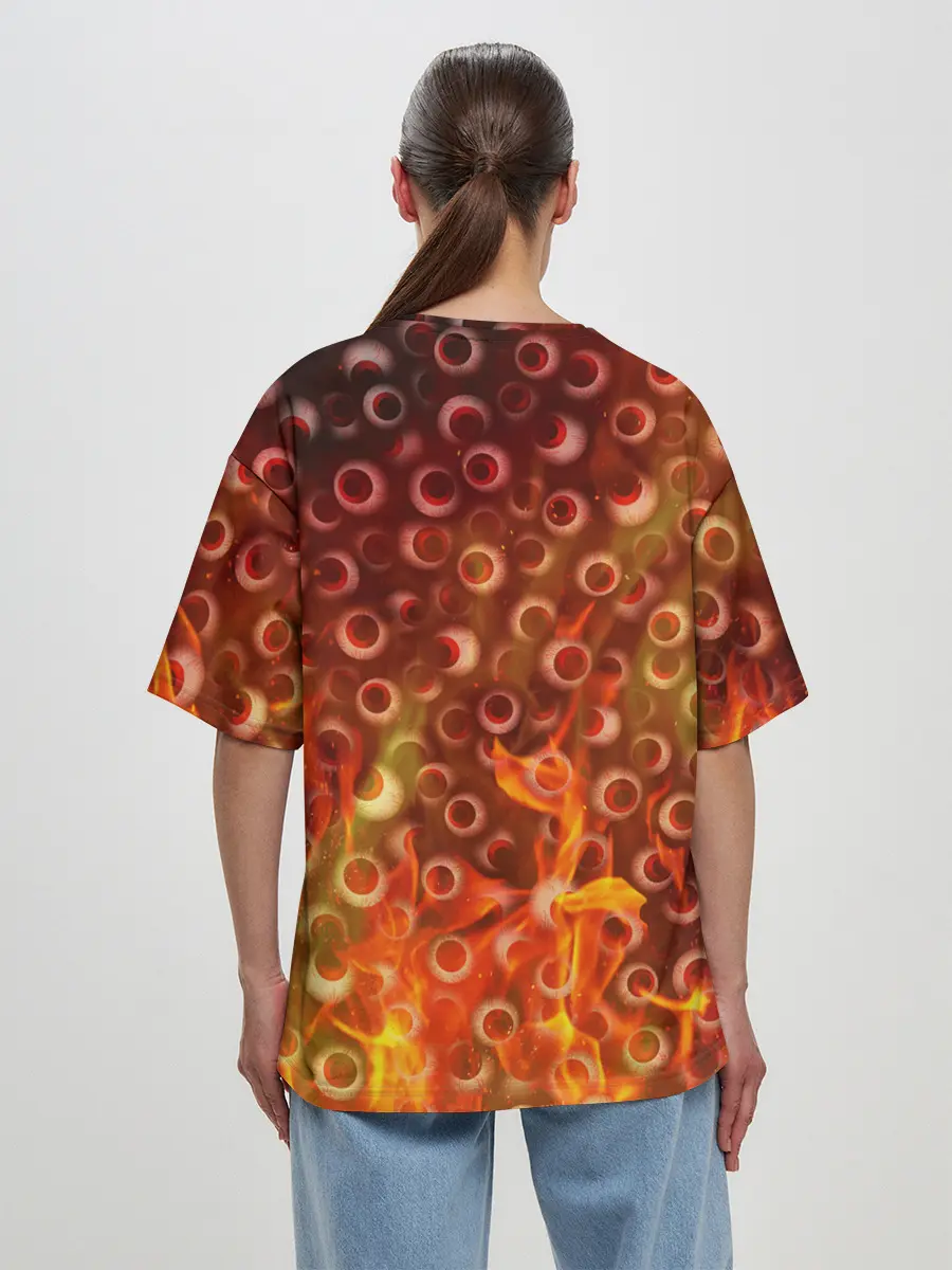 Женская футболка оверсайз / Смерть всё видит