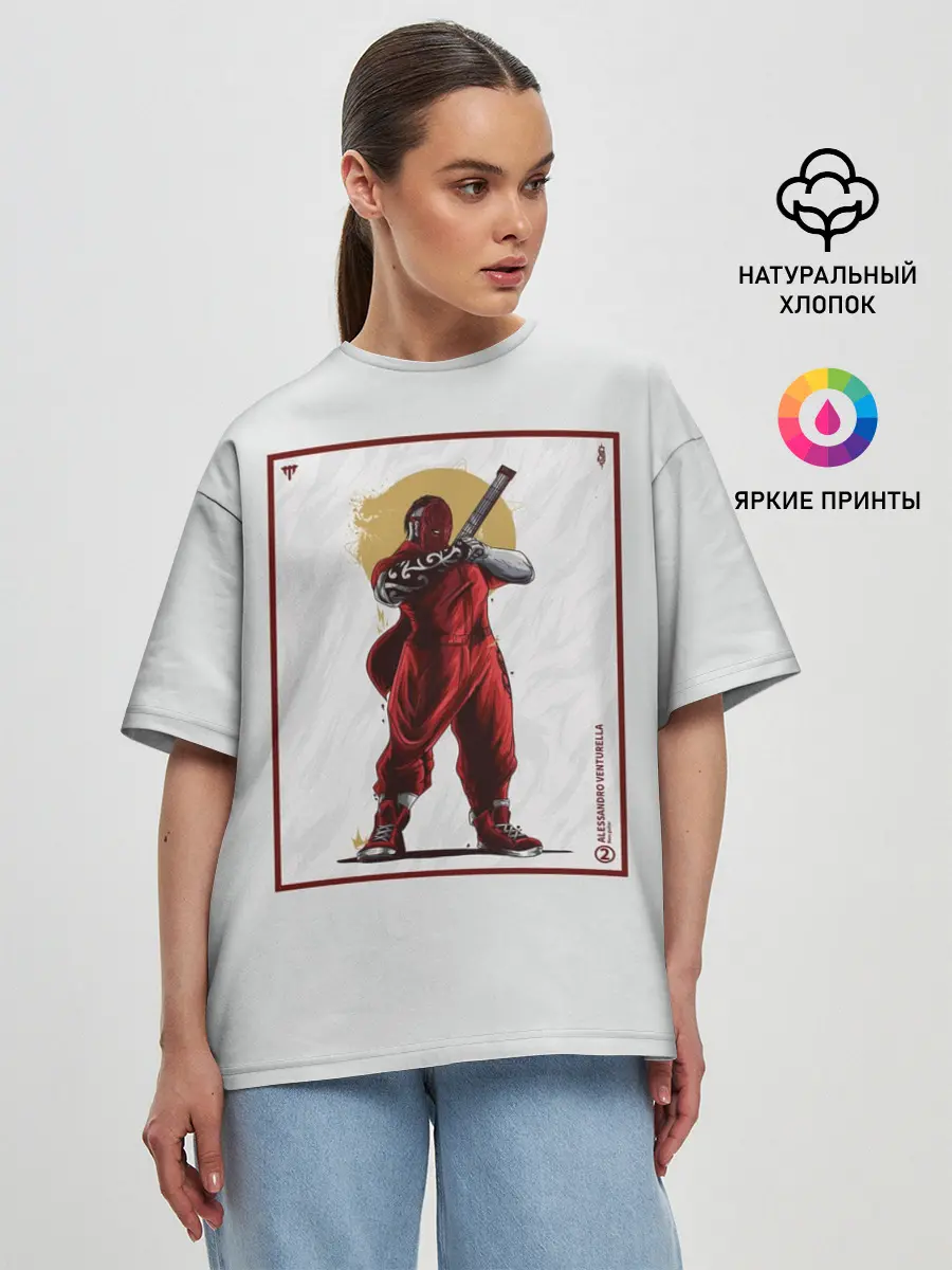 Женская футболка оверсайз / SLIPKNOT | Alessandro Venturella