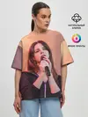 Женская футболка оверсайз / Лана на концерте