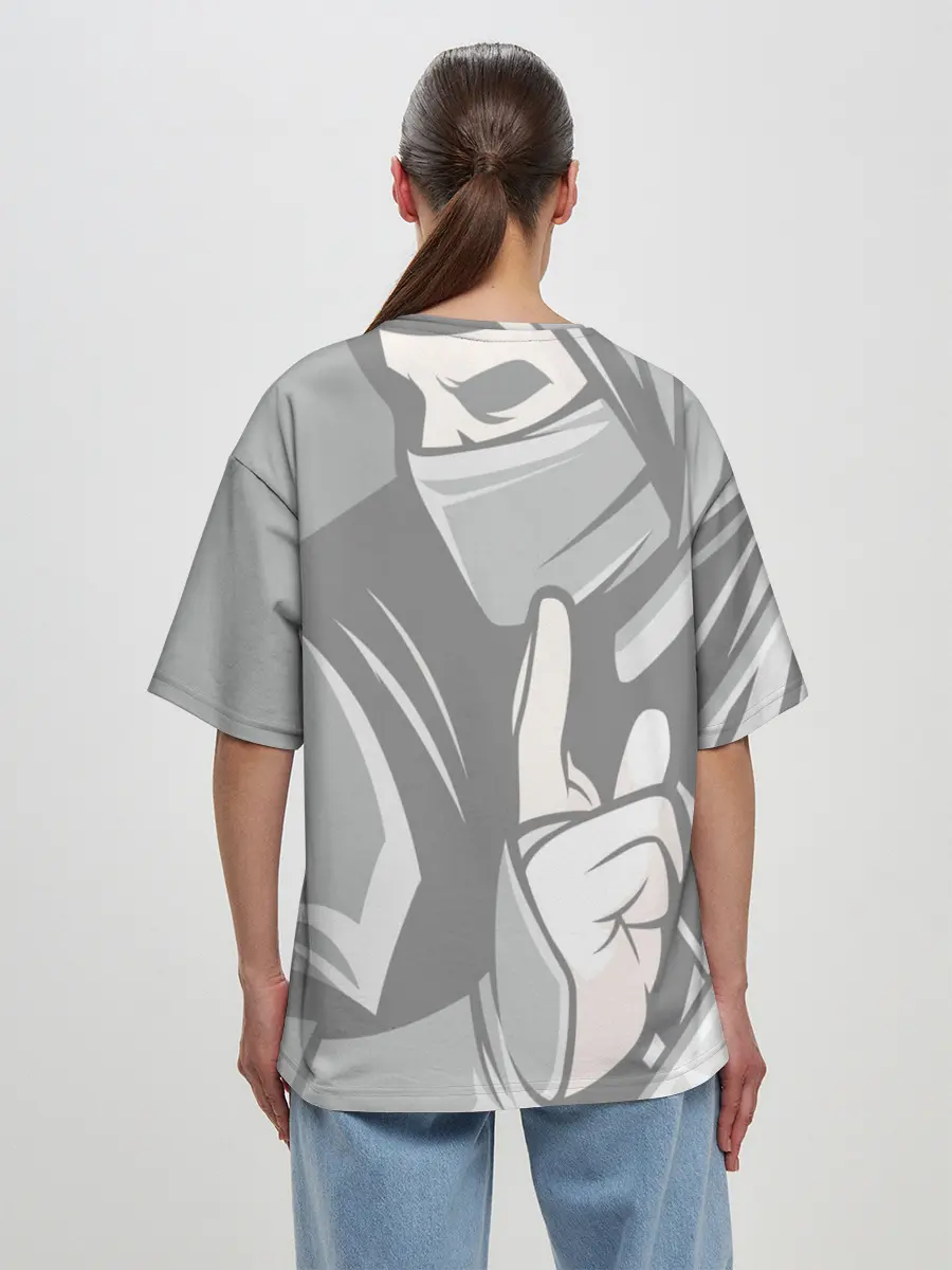 Женская футболка оверсайз / Ниндзя