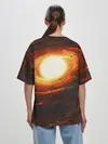 Женская футболка оверсайз / ГАЛАКТИКА / КОСМОС / СОЛНЦЕ