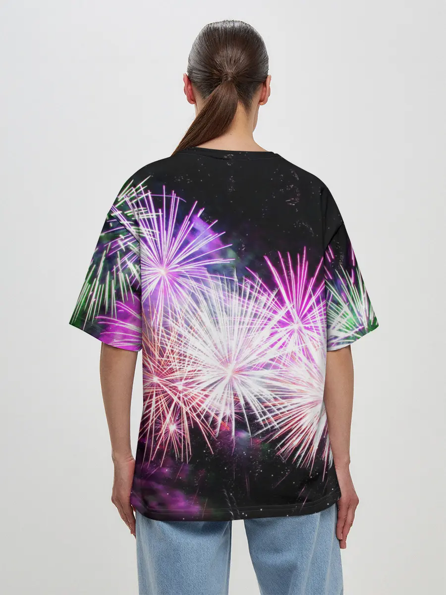 Женская футболка оверсайз / Салют