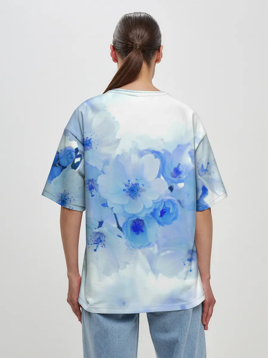 Женская футболка оверсайз / Цветущая Сакура
