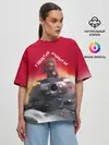 Женская футболка оверсайз / Girls und Panzer | Девушки и танки