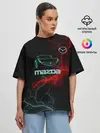 Женская футболка оверсайз / Mazda