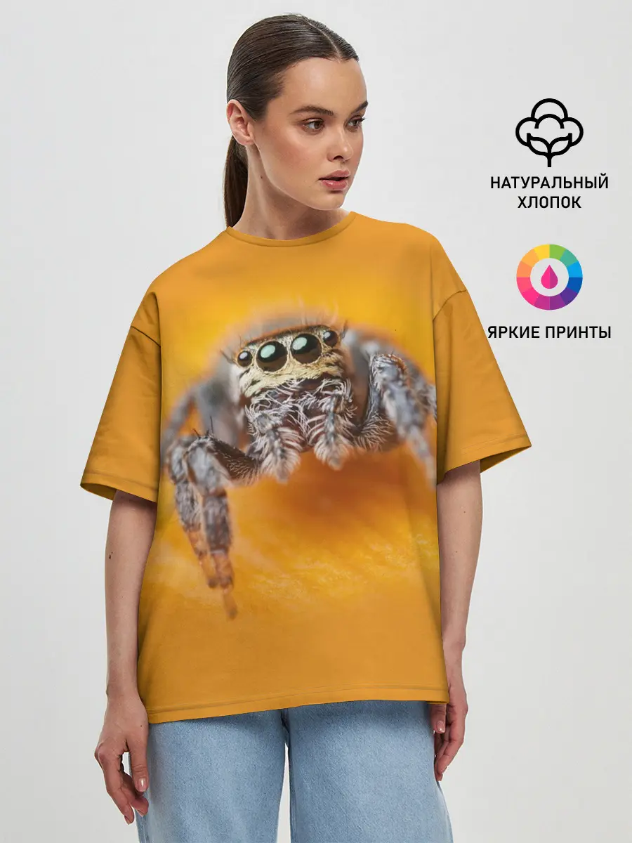 Женская футболка оверсайз / ПАУК / SPIDER