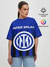 Женская футболка оверсайз / ИНТЕР МИЛАН / INTER MILAN