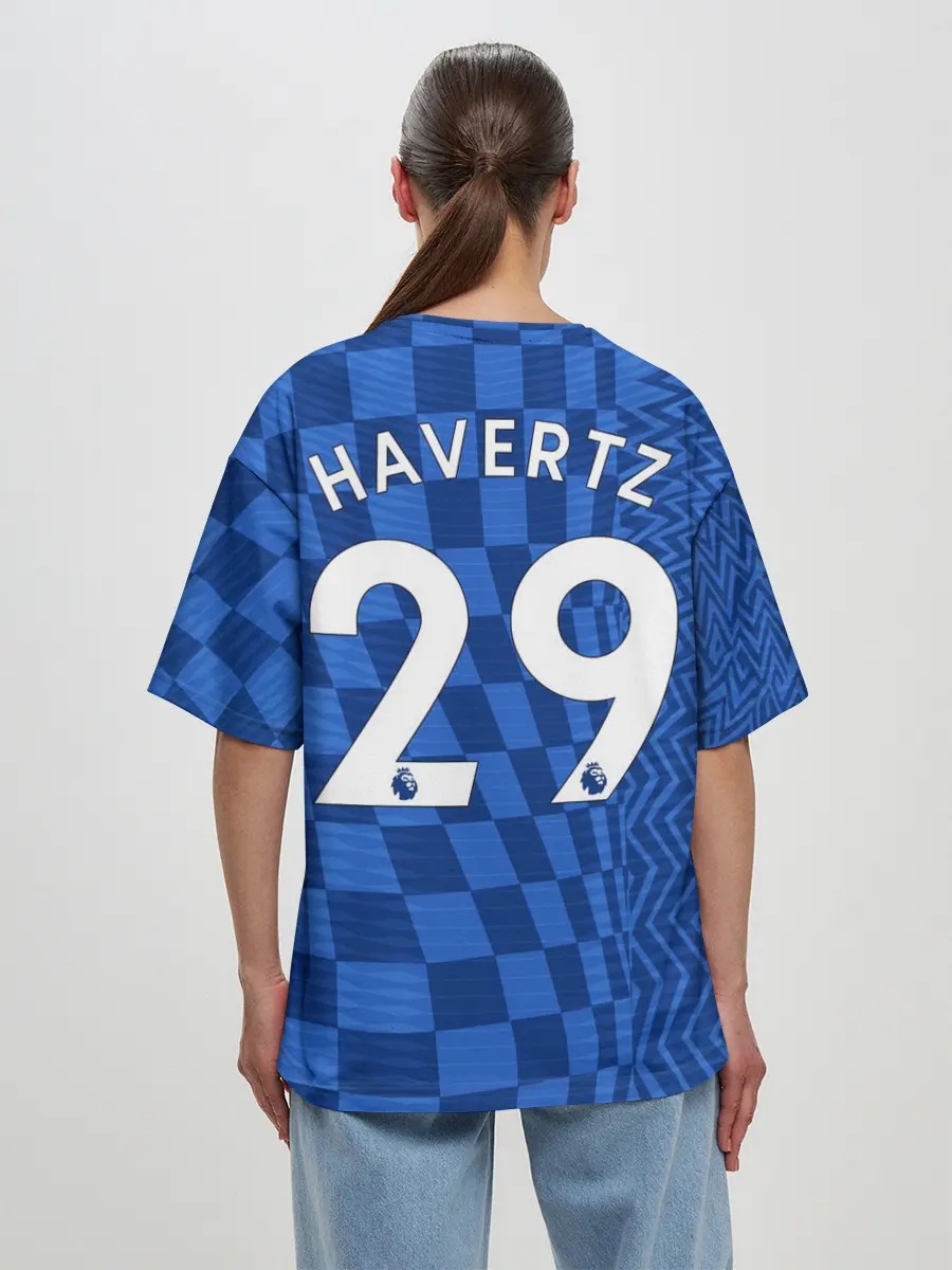 Женская футболка оверсайз / Хаверц Челси фома 2021/2022