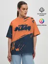 Женская футболка оверсайз / KTM | ГРАНЖ
