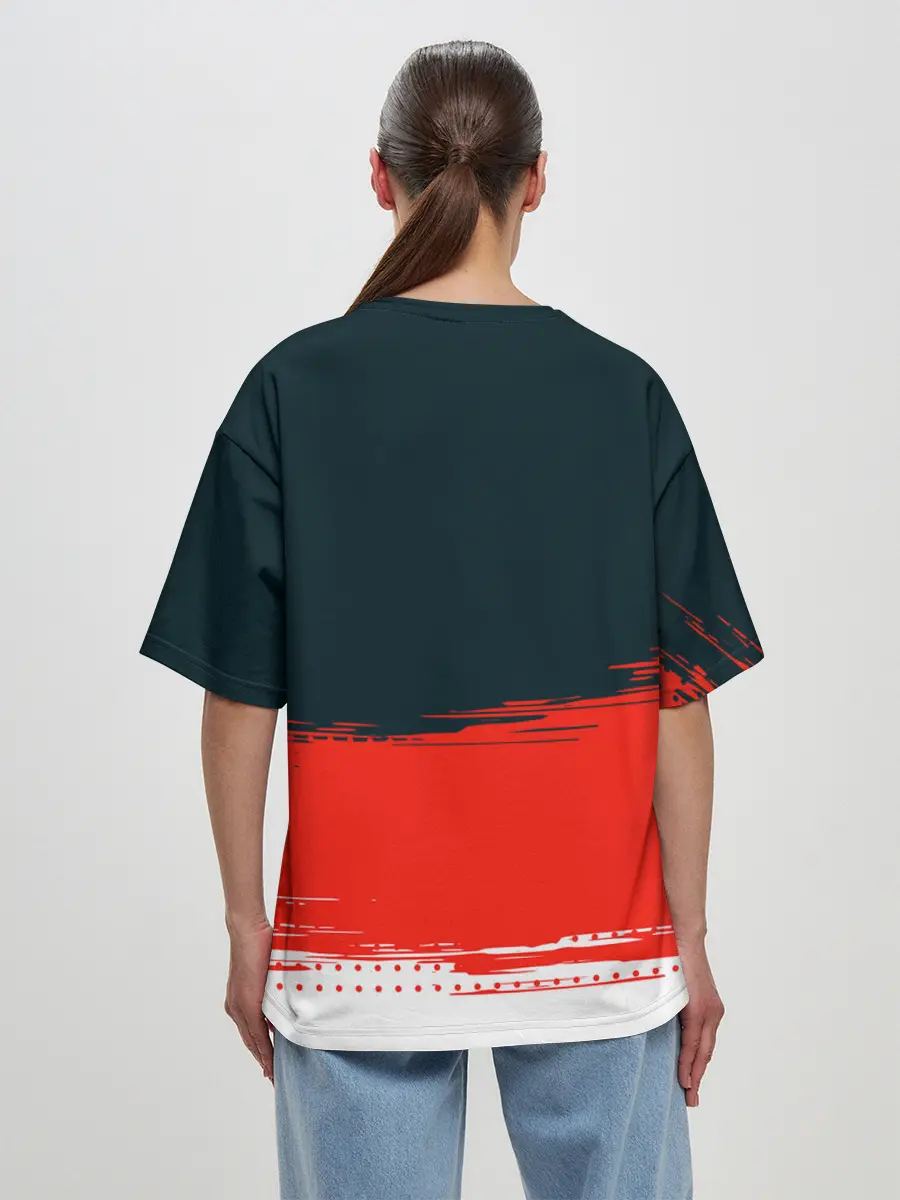 Женская футболка оверсайз / MITSUBISHI | МИТСУБИШИ