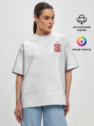 Женская футболка оверсайз / форма сборной Испании