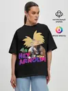Женская футболка оверсайз / Hey Arnold