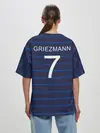 Женская футболка оверсайз / Гризман футболист Франция