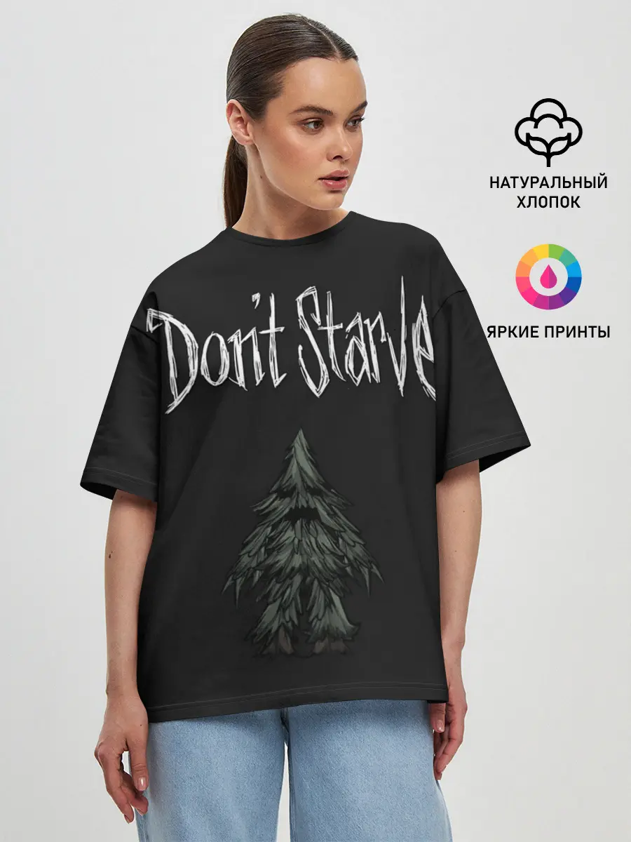 Женская футболка оверсайз / Энт