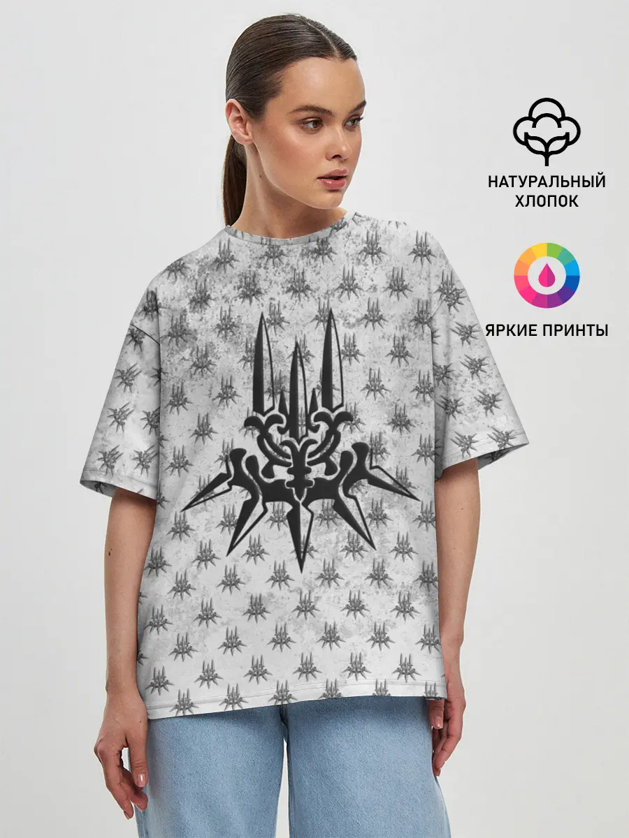 Женская футболка оверсайз / Nier Automata | Герб