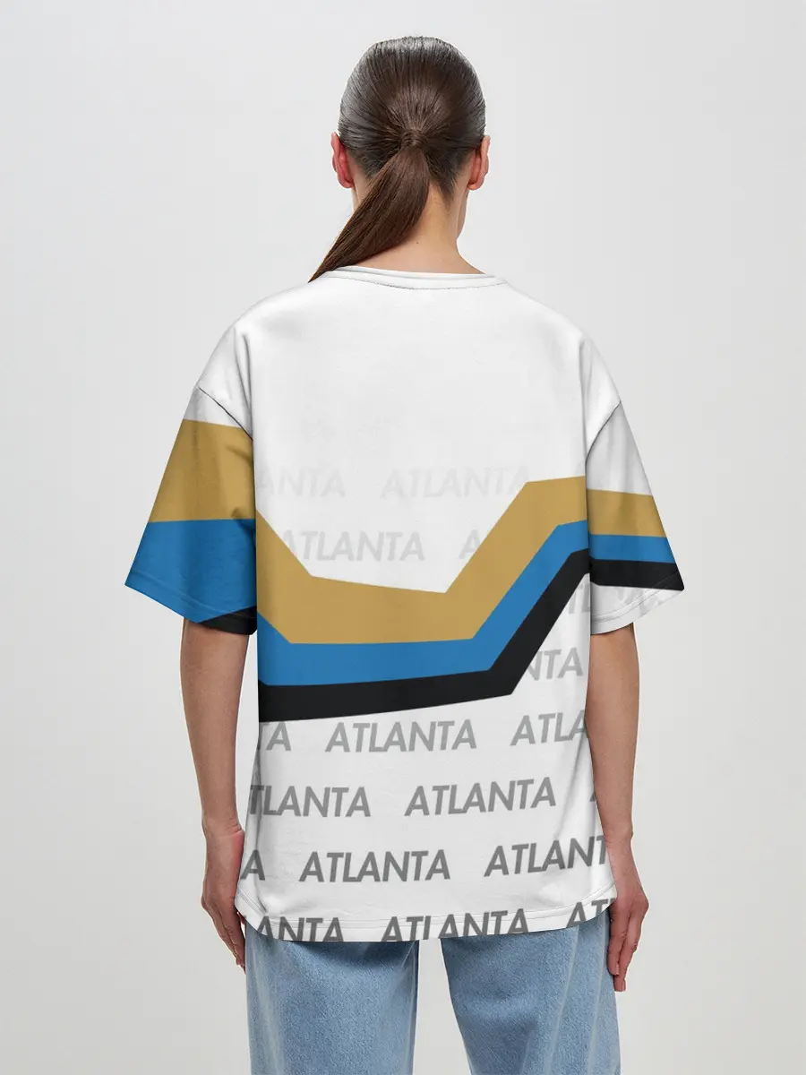 Женская футболка оверсайз / FC ATALANTA / ФК АТАЛАНТА