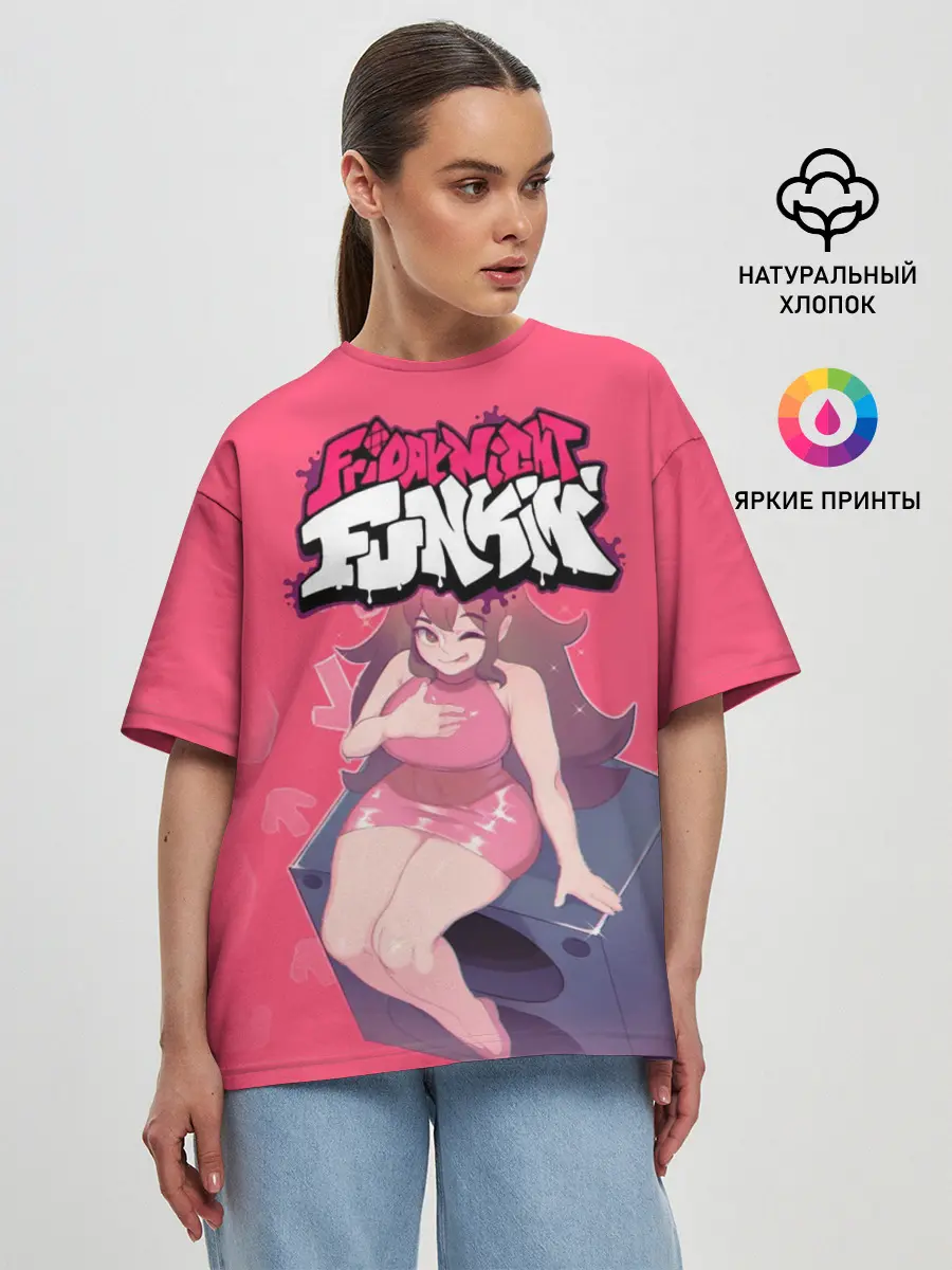 Женская футболка оверсайз / FNF Girlfriend