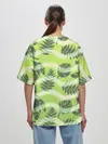Женская футболка оверсайз / Тропический фон