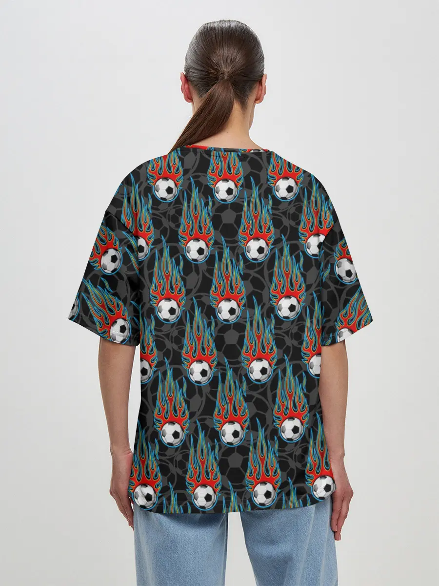 Женская футболка оверсайз / Футбол