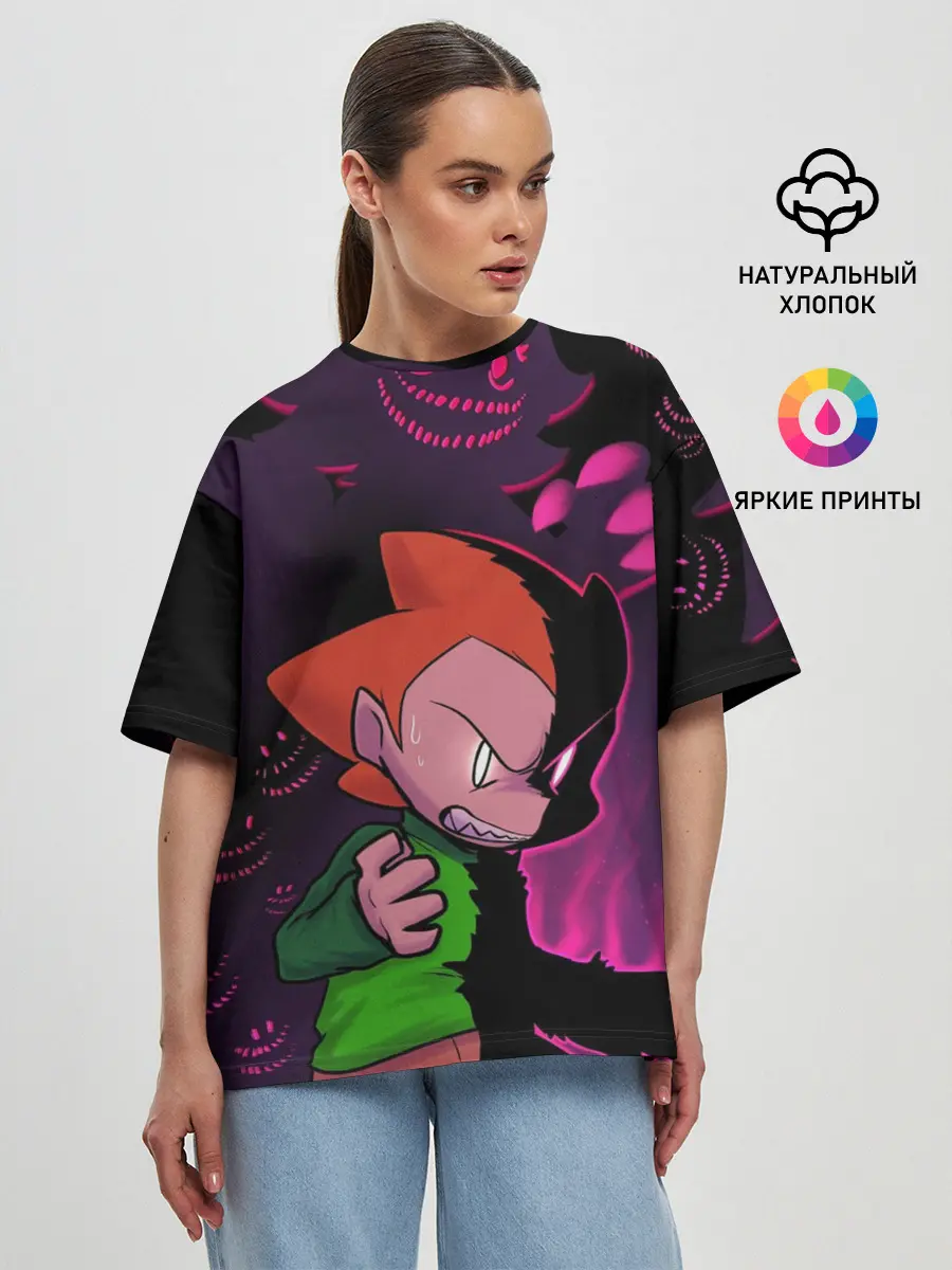 Женская футболка оверсайз / Friday Night Funkin | FNF