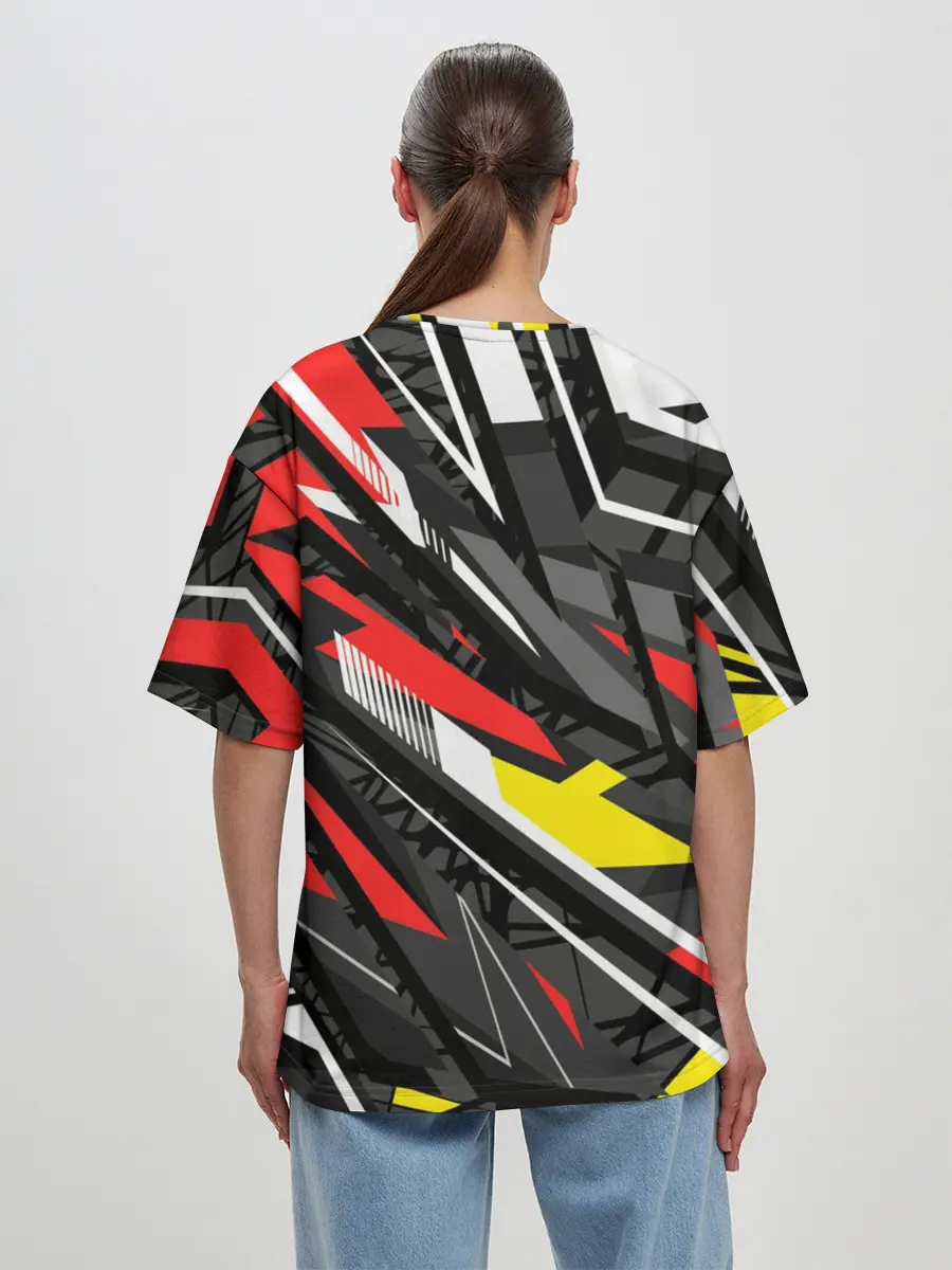 Женская футболка оверсайз / Фон. Абстракция.