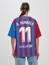 Женская футболка оверсайз / Дембеле Барселона 21/22 форма