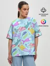 Женская футболка оверсайз / КОТЫ РУСАЛКИ